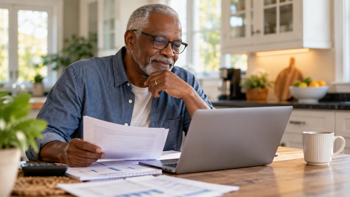 Retired homeowner comparing a HELOC vs cash-out refinance for accessing home equity in retirement.